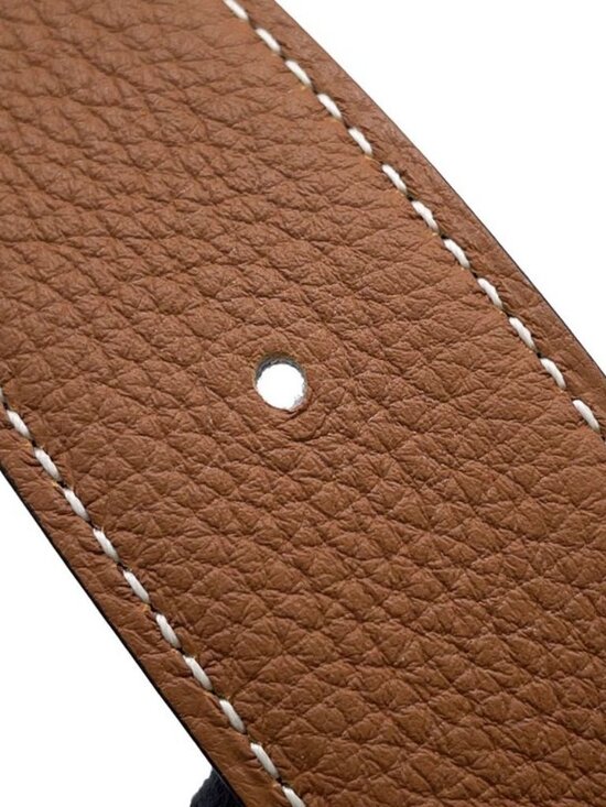 Hermes Belt Jumbo Black Gold Silver Box Calf Togo 80 main image 9